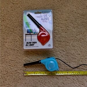USB Dust Blower - blue and orange - NWOT